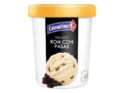 Helado Colombina Ron Pasas 1 l