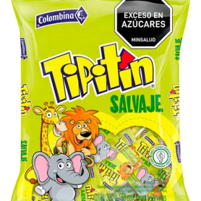 Caramelo Tipitin Salvaje X 50 300 g