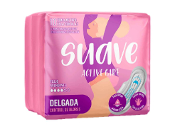 Toallas higiénicas Suave Active Care Delgada 10 und