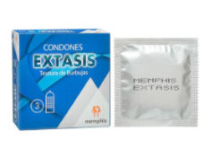 Condones Extasis Lubricado 3 und
