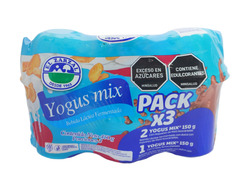 Yogurt el Zarzal Mix Paq X 3 450 g