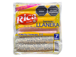 Salchichas Ranchera Llanera 218 g