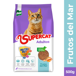 Cuido Supercat Adultos Frutos Mar 500 g
