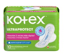 Toallas higiénicas Kotex Normal con Alas 10 und