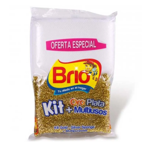 Esponja Brio Oro Plata Colores X 2 un