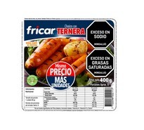 Chorizos Fricar con Ternera 400 g