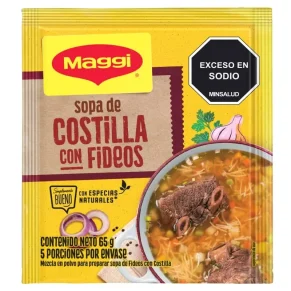 Sopa Maggi de Costilla Fideos 65 g
