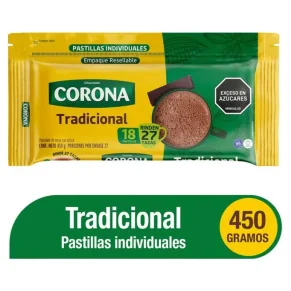 Chocolate Corona Barra Trad 450 g