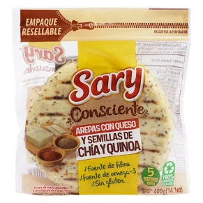 Arepas Sary Chia y Quinoa 5 und 400 g