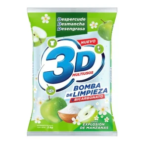 Detergente 3 D Multiusos Manzana 3 kg