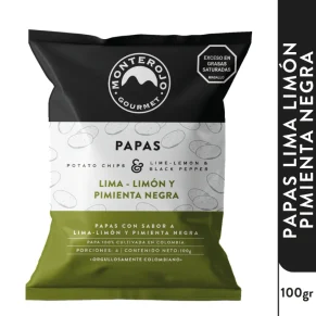 Papas Monterojo Lima Limón Pimienta X 115