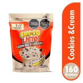 Chocolisto Cokies And Cream Bolsax 160 g