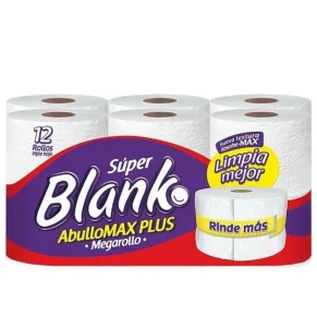 Papel higiénico. Super Blanko Mega rollo X 12 R