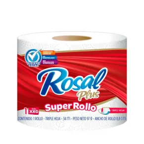 Papel higiénico. Rosal Plus Super rollo 1 und
