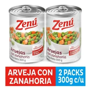 Arveja Zenu con Zanahoria X 300 X 2