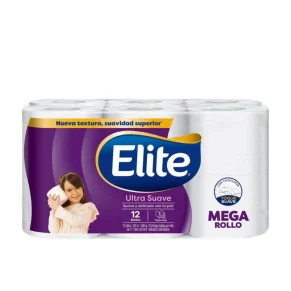 Papel higiénico. Elite Ultra Suave rollo 12 und