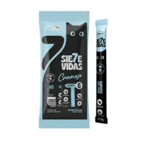 ALIMENTO 7 VIDAS CREMOSO MAR 6 U X 13G