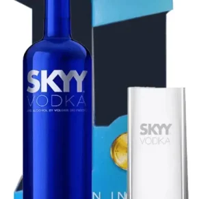 VODKA SKYY + VASO  X 750 ML