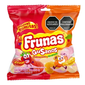 GOMITAS FRUNAS FRESA MANDARINA X 100 G