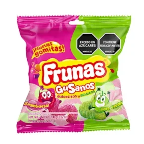 GOMITAS FRUNAS FRAMBU UVA VERDE X 100 G